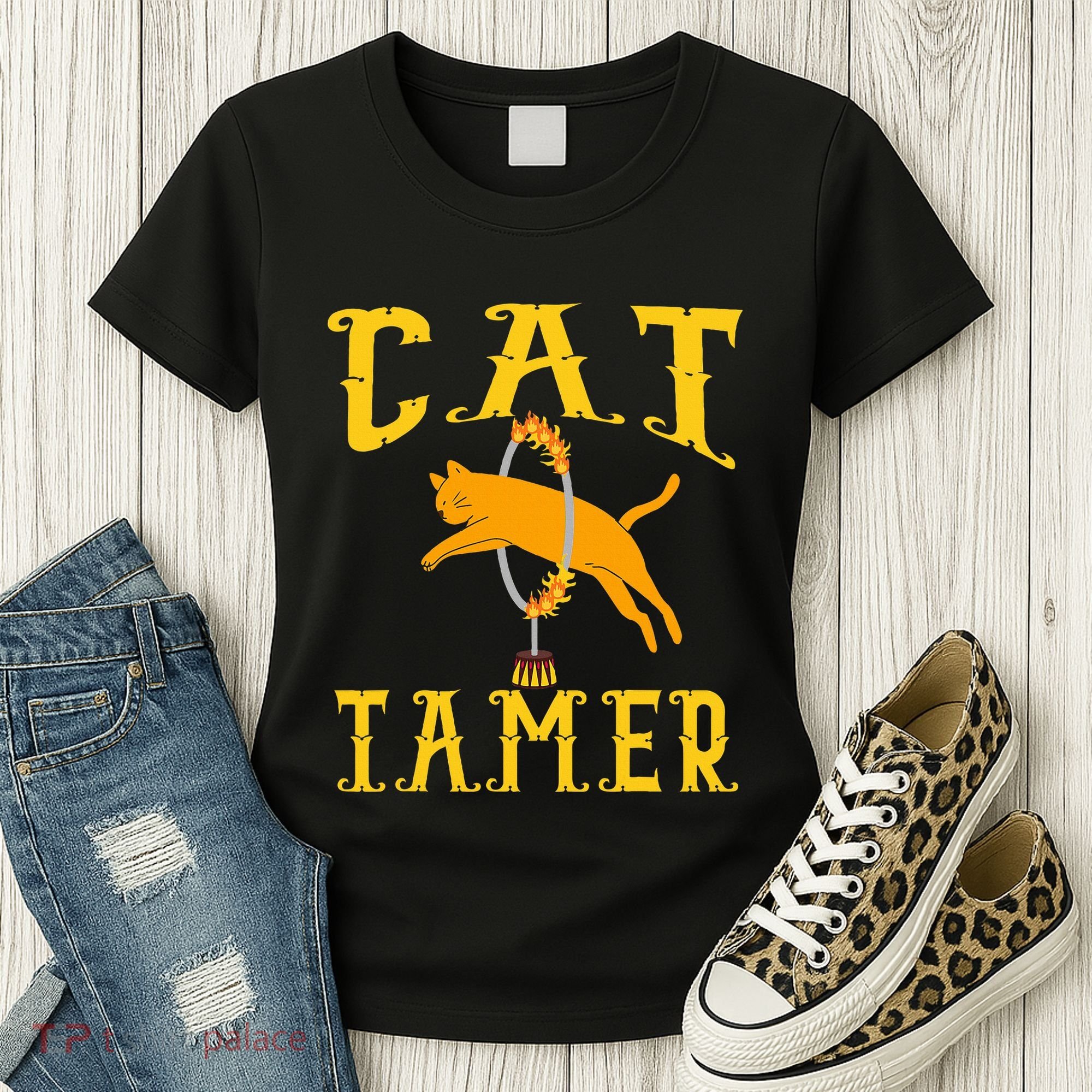 Circus Funny Cat Tamer Cat Tamer Costume Women's T-Shirt