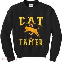 Circus Funny Cat Tamer Cat Tamer Costume Kids Sweatshirt thumb 0
