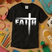 Christian Faith Cross Christian Faith Cross Kids T-Shirt thumb 3