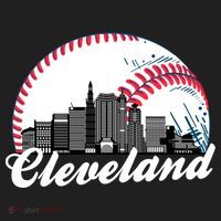 Cute Funny Cleveland Baseball Skyline Retro Beanie thumb 2
