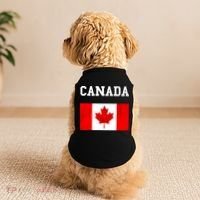 Canada Flag Canadian Flag Canadian Roots Maple Leaf Doggie Tank thumb 2