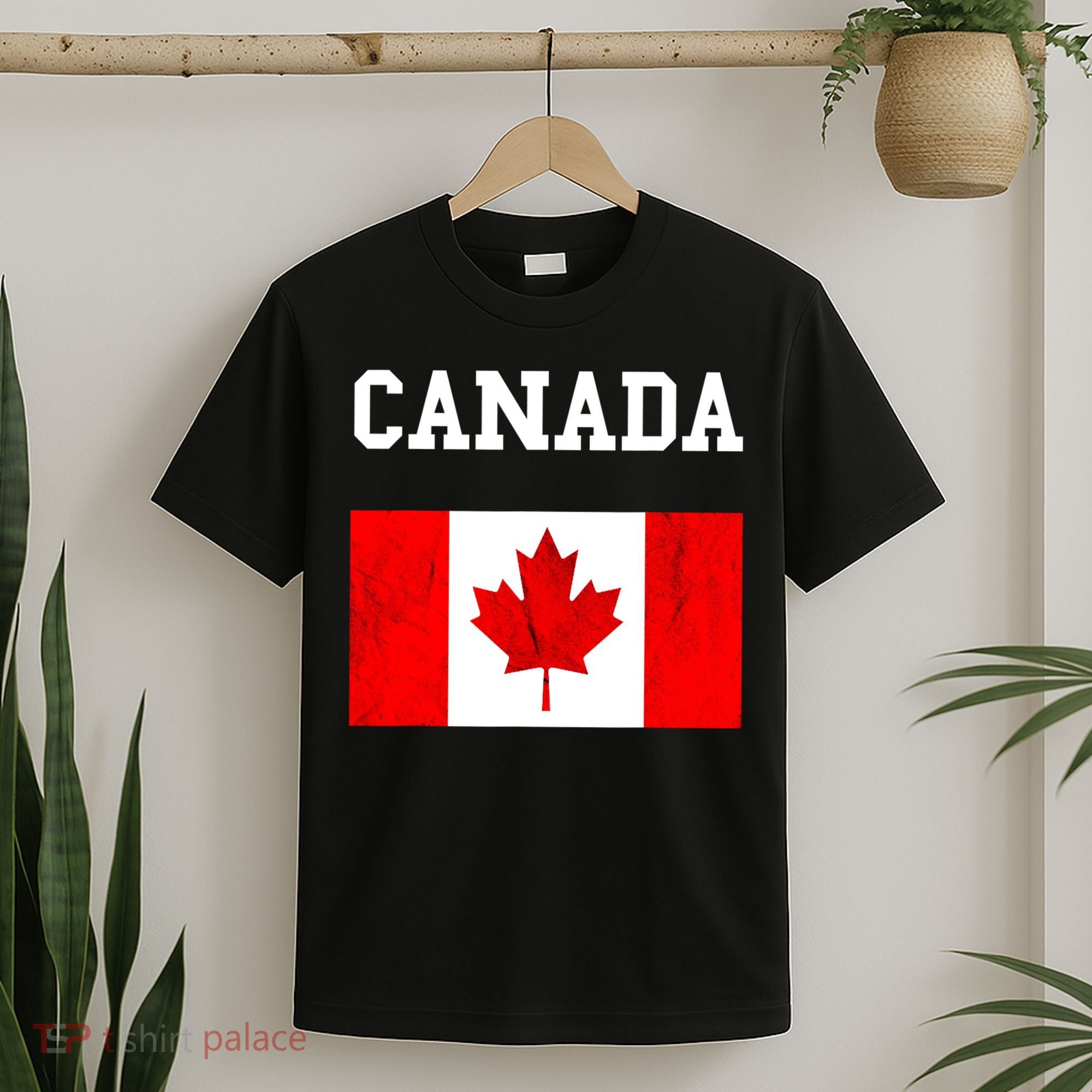 Canada Flag Canadian Flag Canadian Roots Maple Leaf T-Shirt