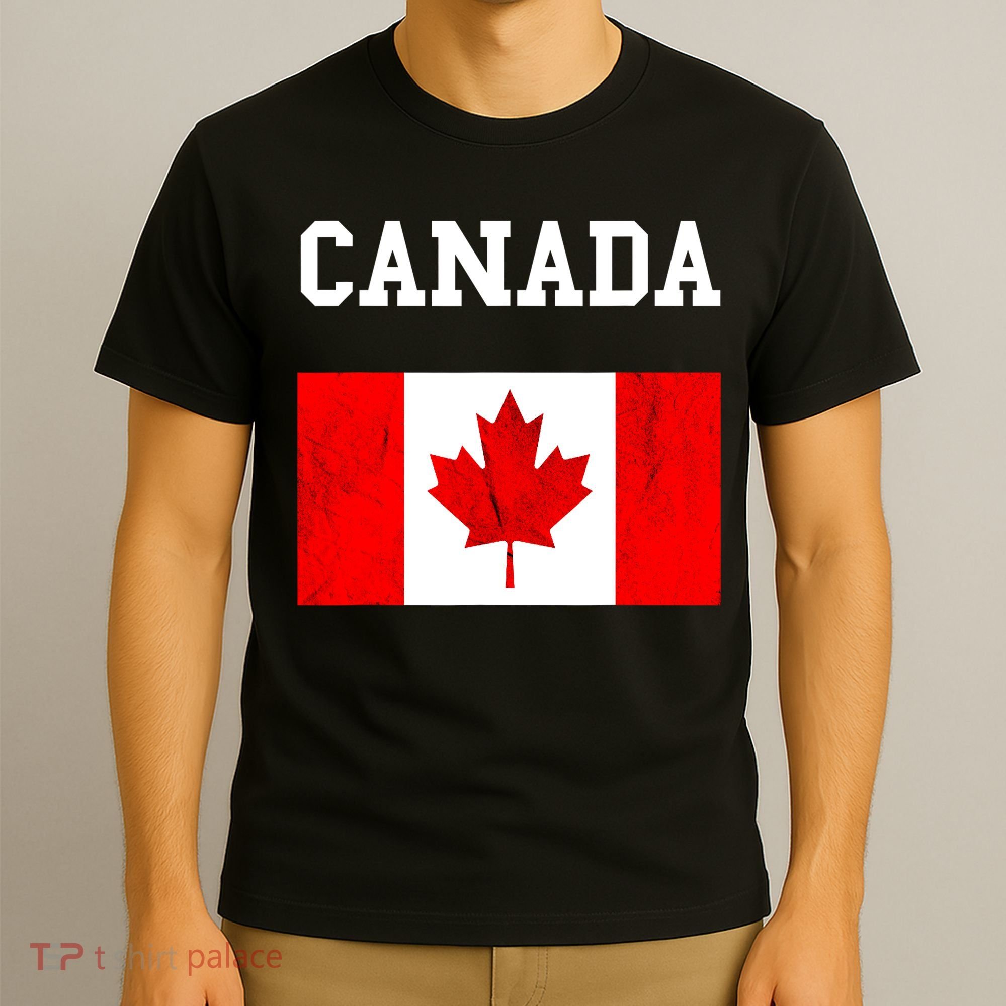 Canada Flag Canadian Flag Canadian Roots Maple Leaf T-Shirt