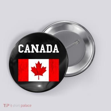 Canada Flag Canadian Flag Canadian Roots Maple Leaf Button