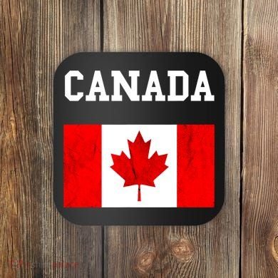 Canada Flag Canadian Flag Canadian Roots Maple Leaf Coaster