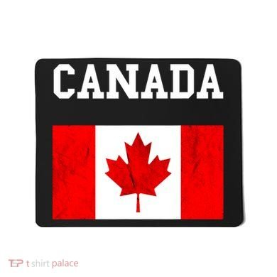 Canada Flag Canadian Flag Canadian Roots Maple Leaf Mousepad