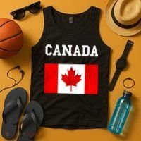 Canada Flag Canadian Flag Canadian Roots Maple Leaf Tank Top thumb 4