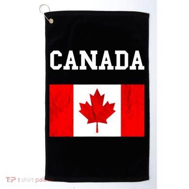 Canada Flag Canadian Flag Canadian Roots Maple Leaf Golf Towel