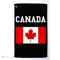 Canada Flag Canadian Flag Canadian Roots Maple Leaf Golf Towel thumb 0