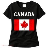 Canada Flag Canadian Flag Canadian Roots Maple Leaf Women's T-Shirt thumb 0