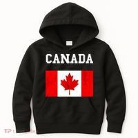 Canada Flag Canadian Flag Canadian Roots Maple Leaf Kids Hoodie thumb 0