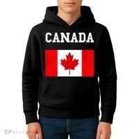 Canada Flag Canadian Flag Canadian Roots Maple Leaf Kids Hoodie thumb 4