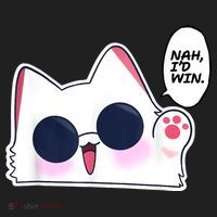 Cute Funny Cat Anime Meme Nah Id Win Gojo Cat Women's Sweatshirt thumb 2