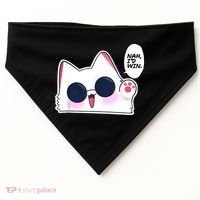 Cute Funny Cat Anime Meme Nah Id Win Gojo Cat USA-Made Doggie Bandana thumb 0