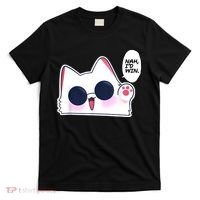 Cute Funny Cat Anime Meme Nah Id Win Gojo Cat T-Shirt thumb 0
