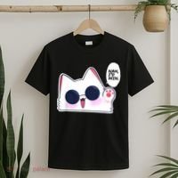 Cute Funny Cat Anime Meme Nah Id Win Gojo Cat T-Shirt thumb 2