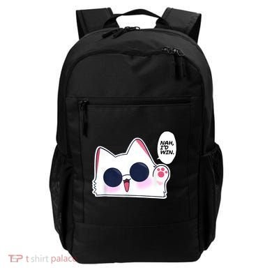 Cute Funny Cat Anime Meme Nah Id Win Gojo Cat Backpack