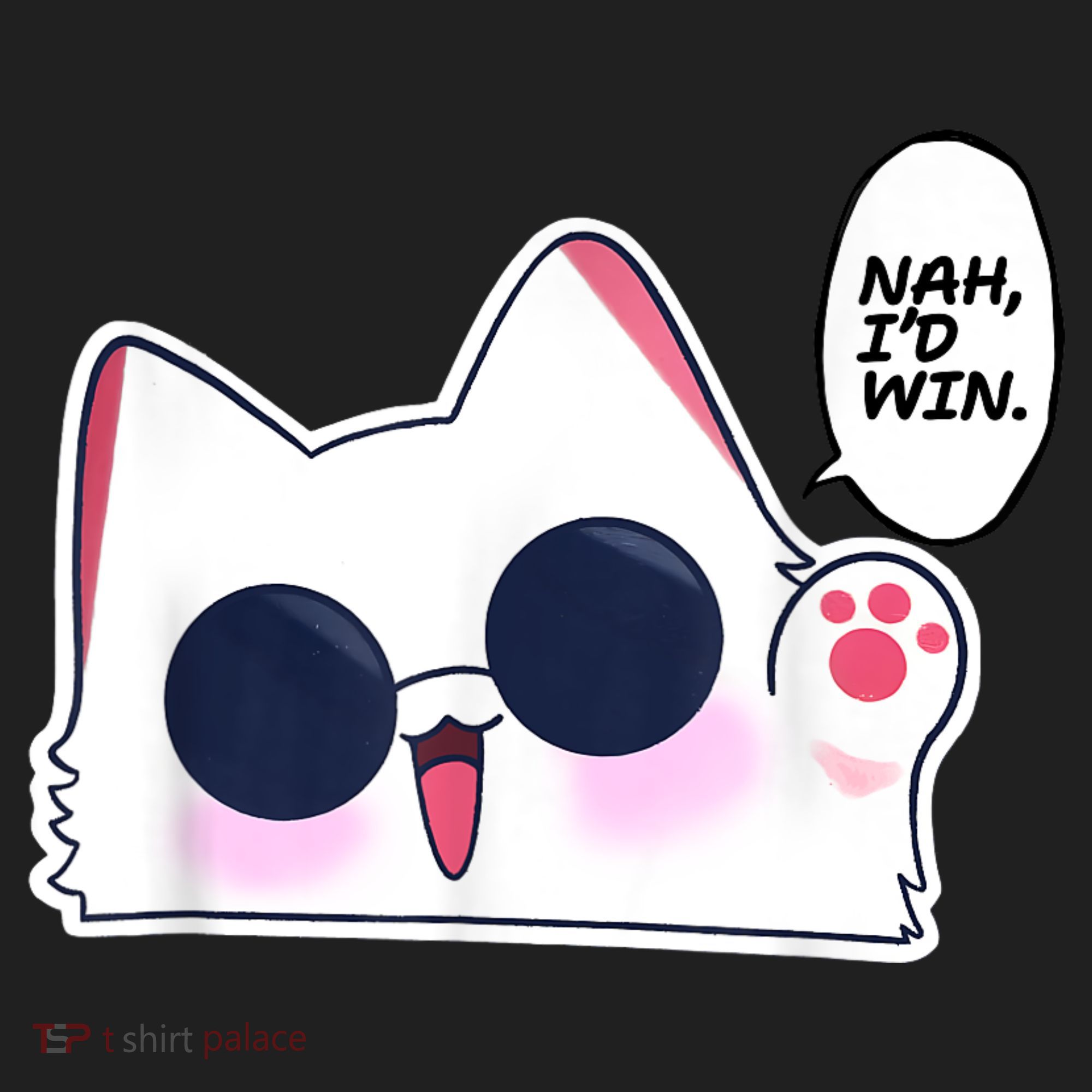 Cute Funny Cat Anime Meme Nah Id Win Gojo Cat Beanie