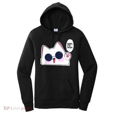 Cute Funny Cat Anime Meme Nah Id Win Gojo Cat Women's Hoodie