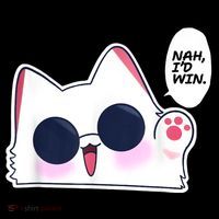 Cute Funny Cat Anime Meme Nah Id Win Gojo Cat Mousepad thumb 1