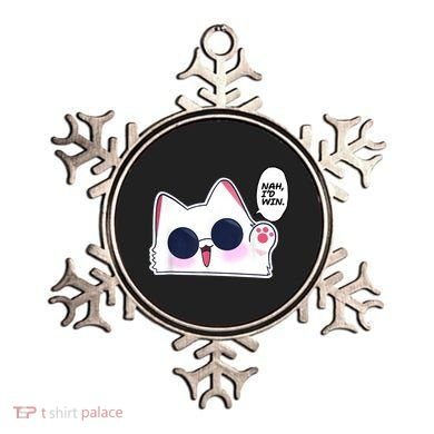 Cute Funny Cat Anime Meme Nah Id Win Gojo Cat Ornament