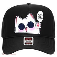 Cute Funny Cat Anime Meme Nah Id Win Gojo Cat Hat thumb 0