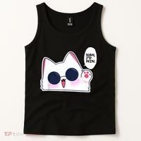 Cute Funny Cat Anime Meme Nah Id Win Gojo Cat Tank Top thumb 2