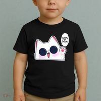 Cute Funny Cat Anime Meme Nah Id Win Gojo Cat Toddler T-Shirt thumb 2
