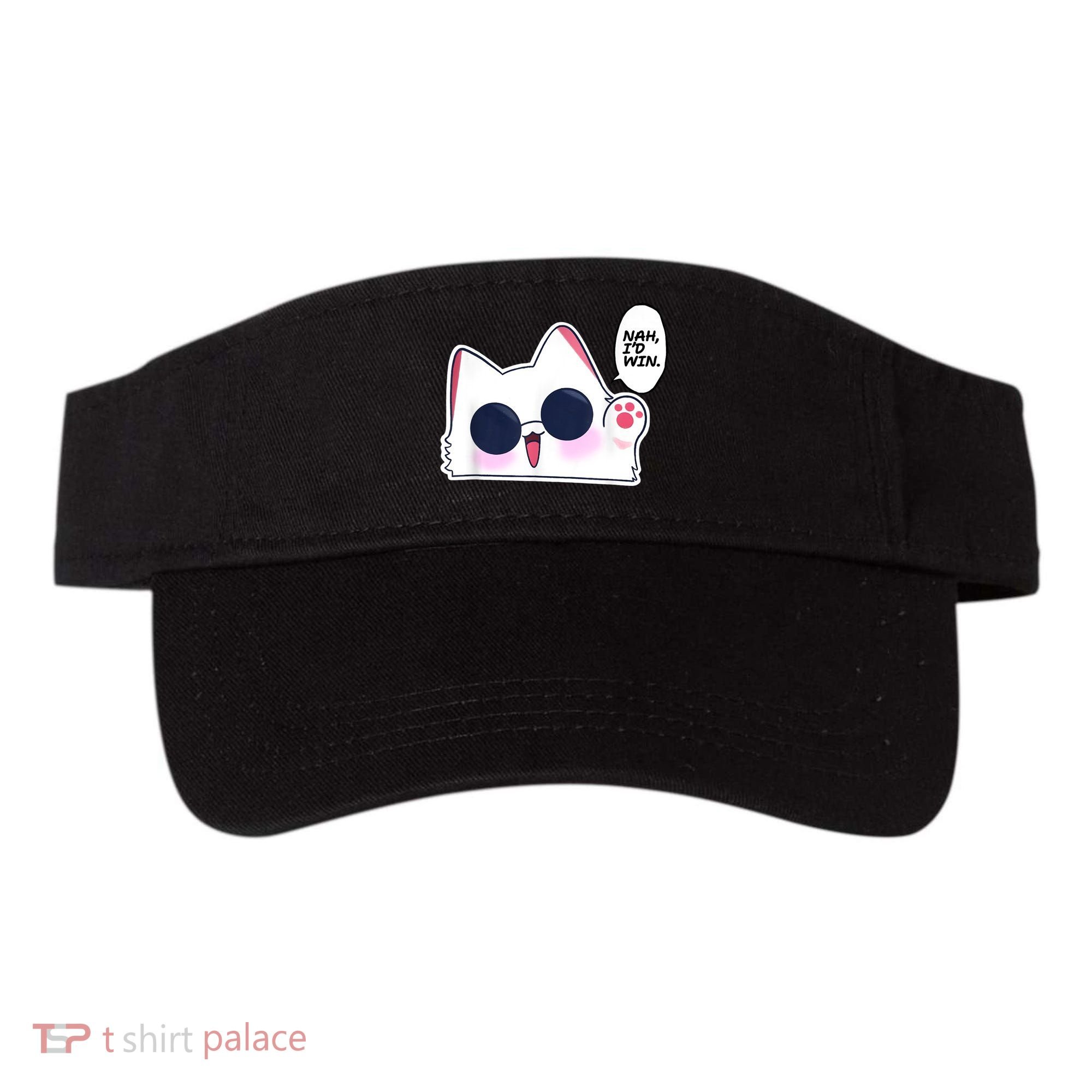 Cute Funny Cat Anime Meme Nah Id Win Gojo Cat Visor