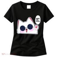 Cute Funny Cat Anime Meme Nah Id Win Gojo Cat Women's T-Shirt thumb 0