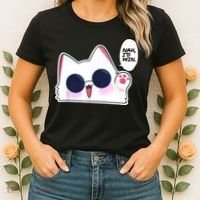 Cute Funny Cat Anime Meme Nah Id Win Gojo Cat Women's T-Shirt thumb 2