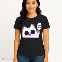 Cute Funny Cat Anime Meme Nah Id Win Gojo Cat Women's T-Shirt thumb 4