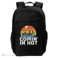Cute Funny Comin In Hot Pontoon Boat Funny Boating Lake For Dad Backpack thumb 0