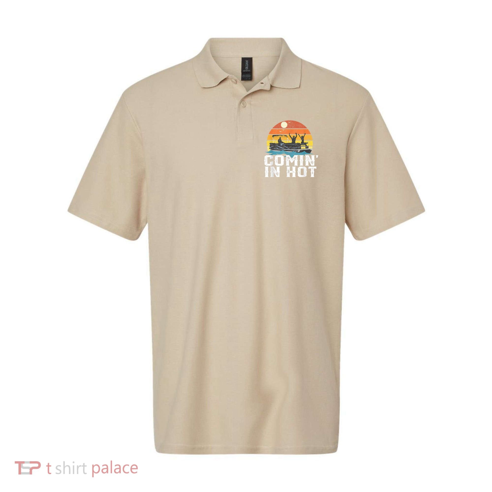 Cute Funny Comin In Hot Pontoon Boat Funny Boating Lake For Dad Polo