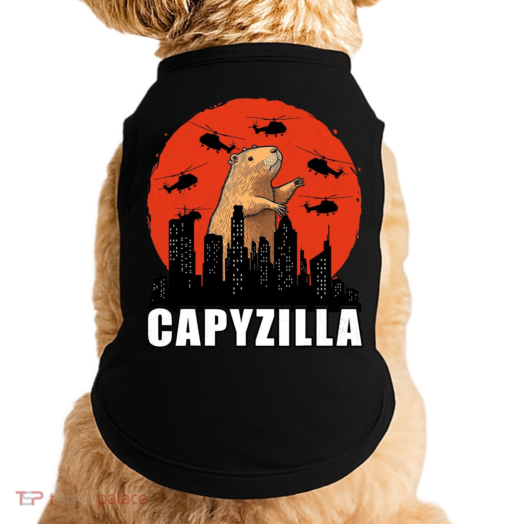 Capybara Funny Capybara Rodent Capyzilla Funny Doggie Tank