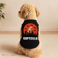 Capybara Funny Capybara Rodent Capyzilla Funny Doggie Tank thumb 2