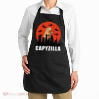 Capybara Funny Capybara Rodent Capyzilla Funny Apron thumb 2