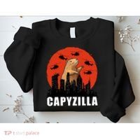 Capybara Funny Capybara Rodent Capyzilla Funny Sweatshirt thumb 2