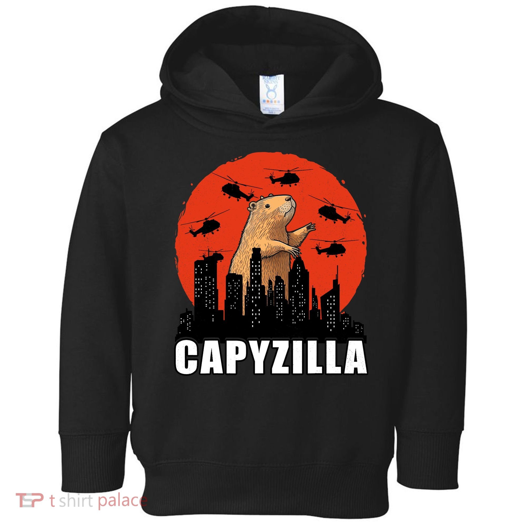 Capybara Funny Capybara Rodent Capyzilla Funny Toddler Hoodie