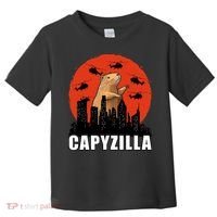 Capybara Funny Capybara Rodent Capyzilla Funny Toddler T-Shirt thumb 0
