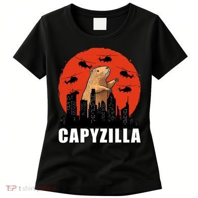 Capybara Funny Capybara Rodent Capyzilla Funny Women's T-Shirt
