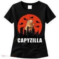 Capybara Funny Capybara Rodent Capyzilla Funny Women's T-Shirt thumb 0
