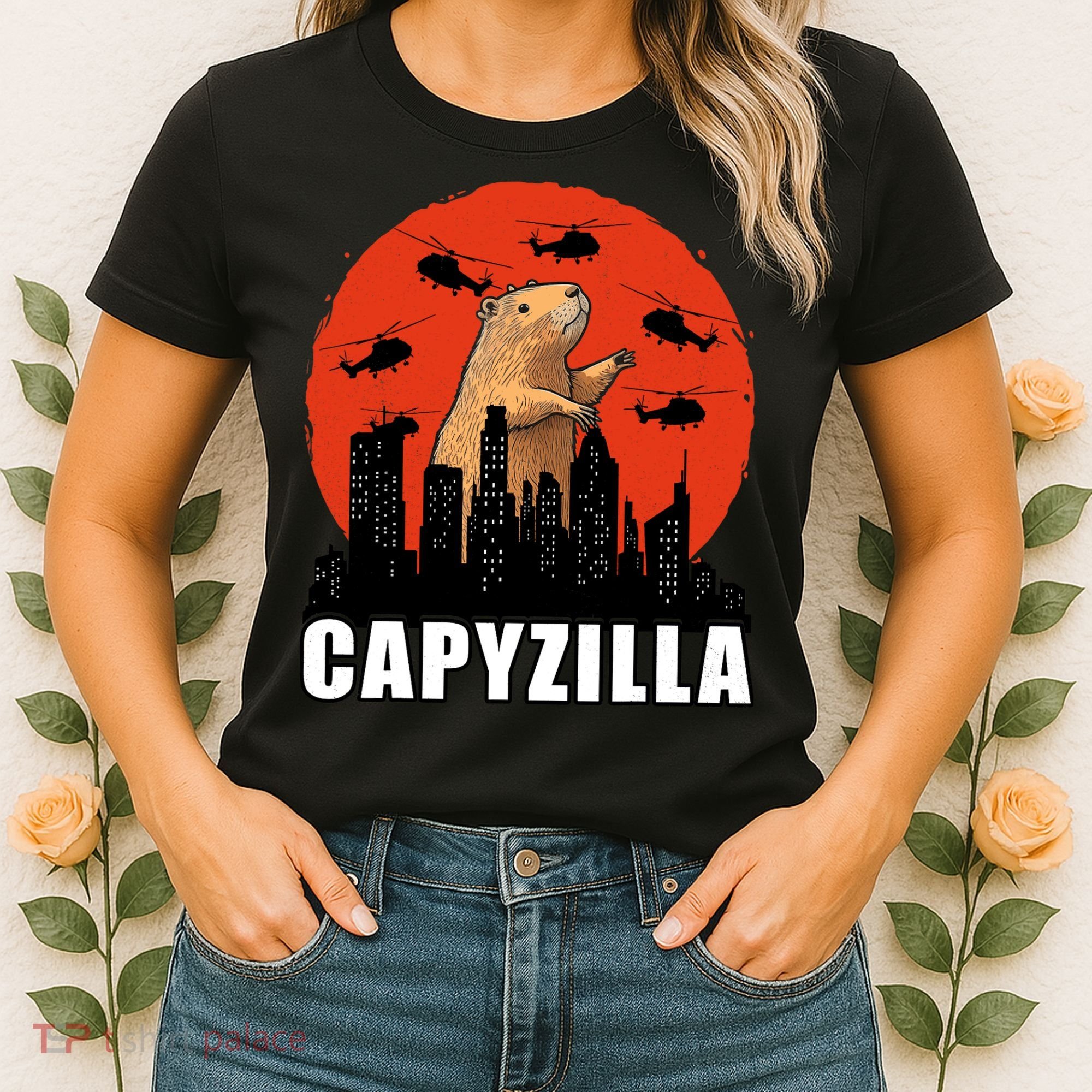 Capybara Funny Capybara Rodent Capyzilla Funny Women's T-Shirt