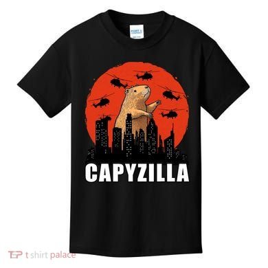 Capybara Funny Capybara Rodent Capyzilla Funny Kids T-Shirt