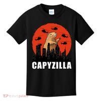 Capybara Funny Capybara Rodent Capyzilla Funny Kids T-Shirt thumb 0