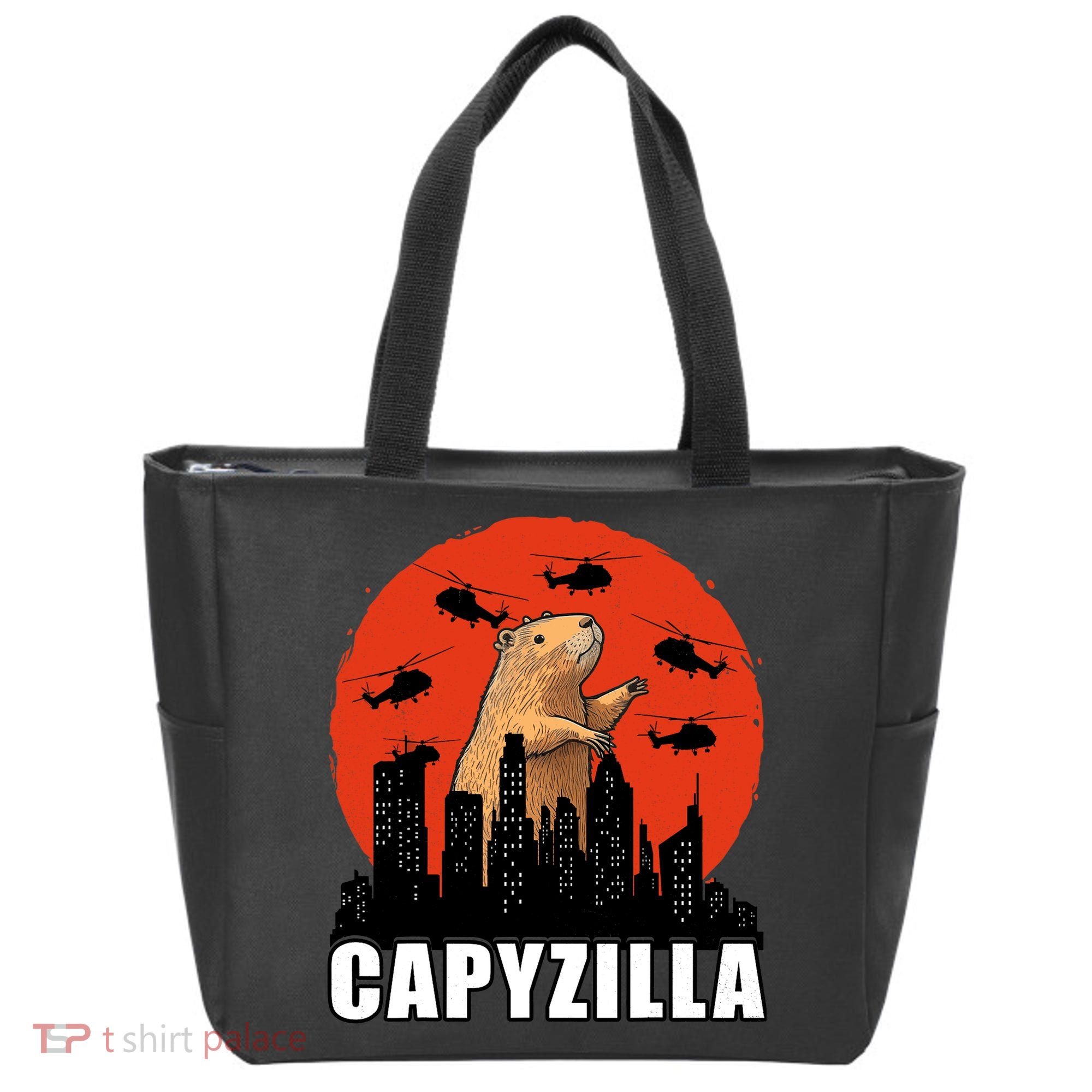 Capybara Funny Capybara Rodent Capyzilla Funny Tote Bag