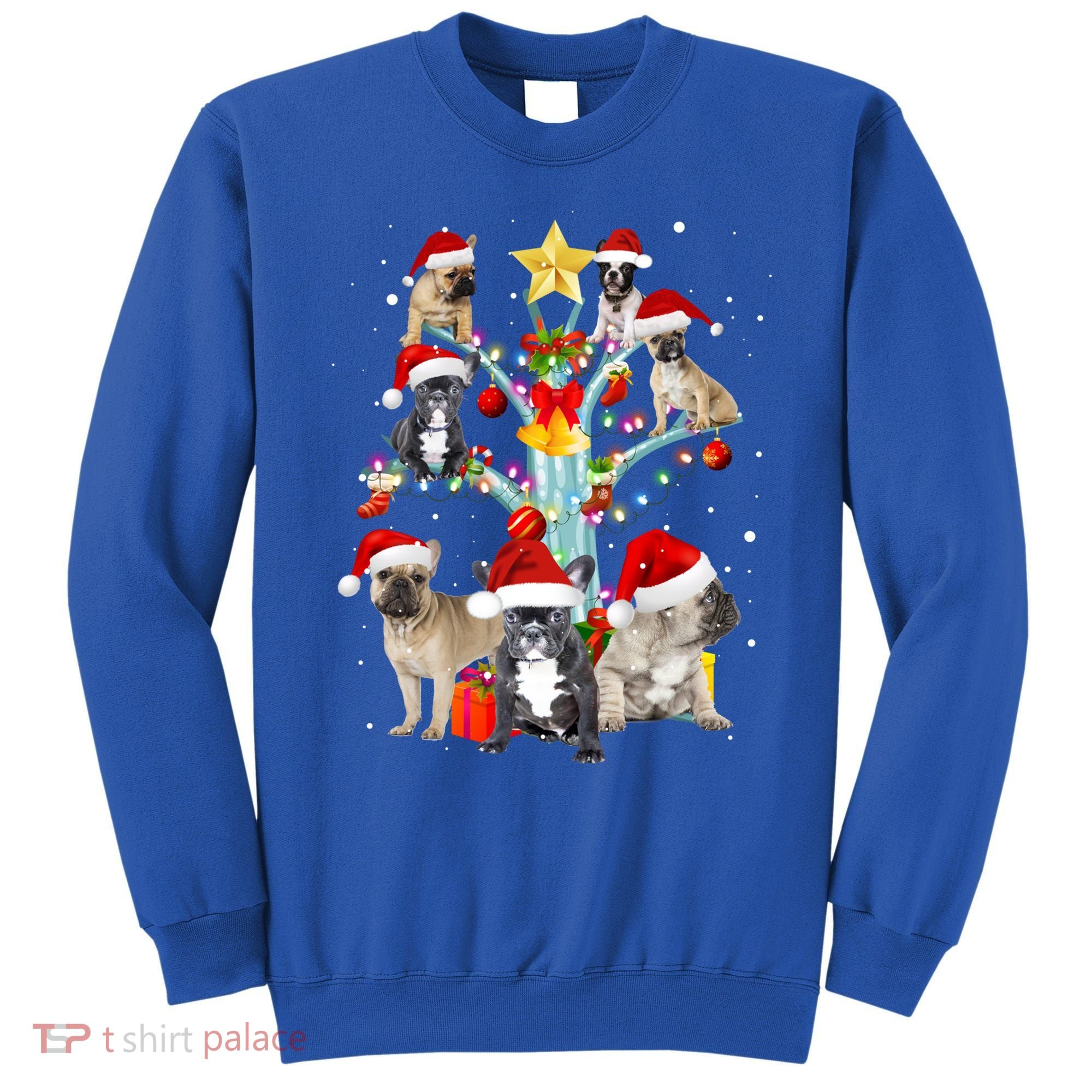 Cute Frenchbulldog Christmas In Tree Dog Lovers Gift Xmas Gift Sweatshirt