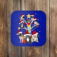 Cute Frenchbulldog Christmas In Tree Dog Lovers Gift Xmas Gift Coaster thumb 0