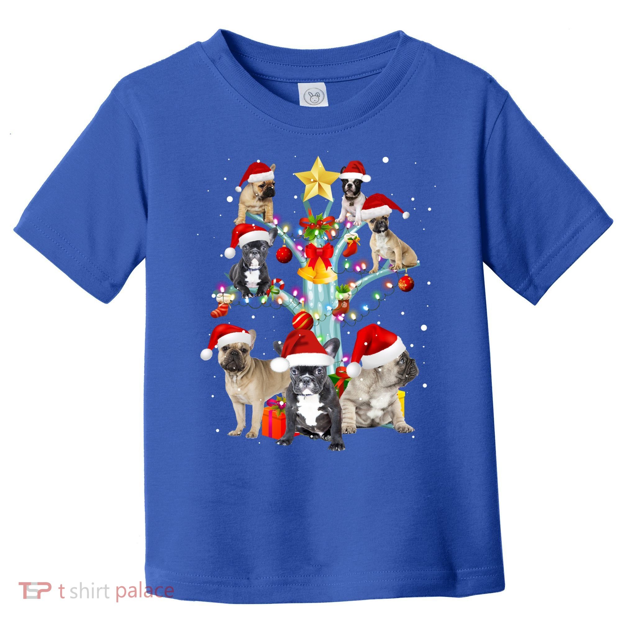 Cute Frenchbulldog Christmas In Tree Dog Lovers Gift Xmas Gift Toddler T-Shirt