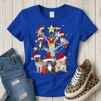 Cute Frenchbulldog Christmas In Tree Dog Lovers Gift Xmas Gift Women's T-Shirt thumb 3